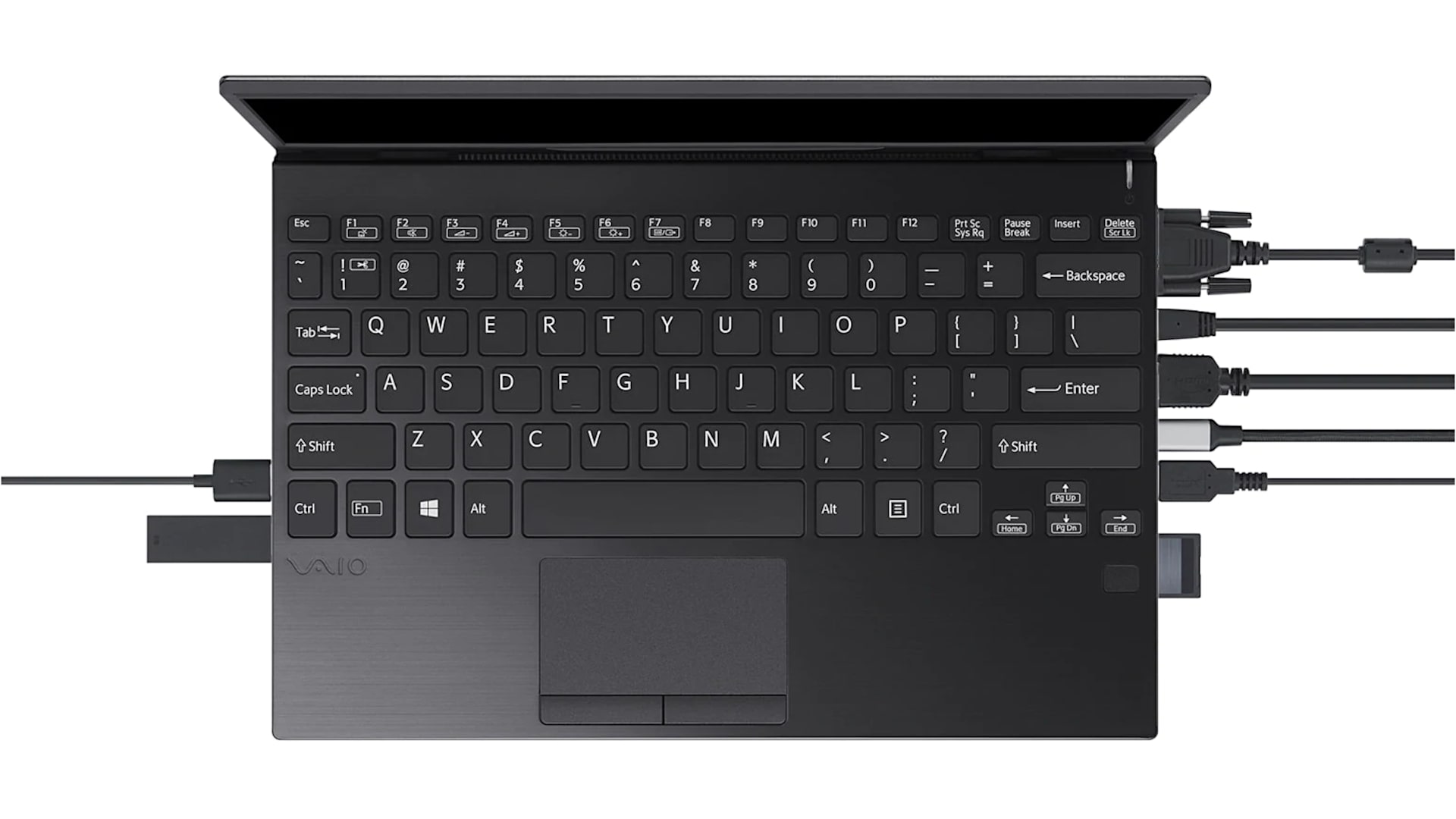 VAIO SX12 2019 Keyboard and Connections