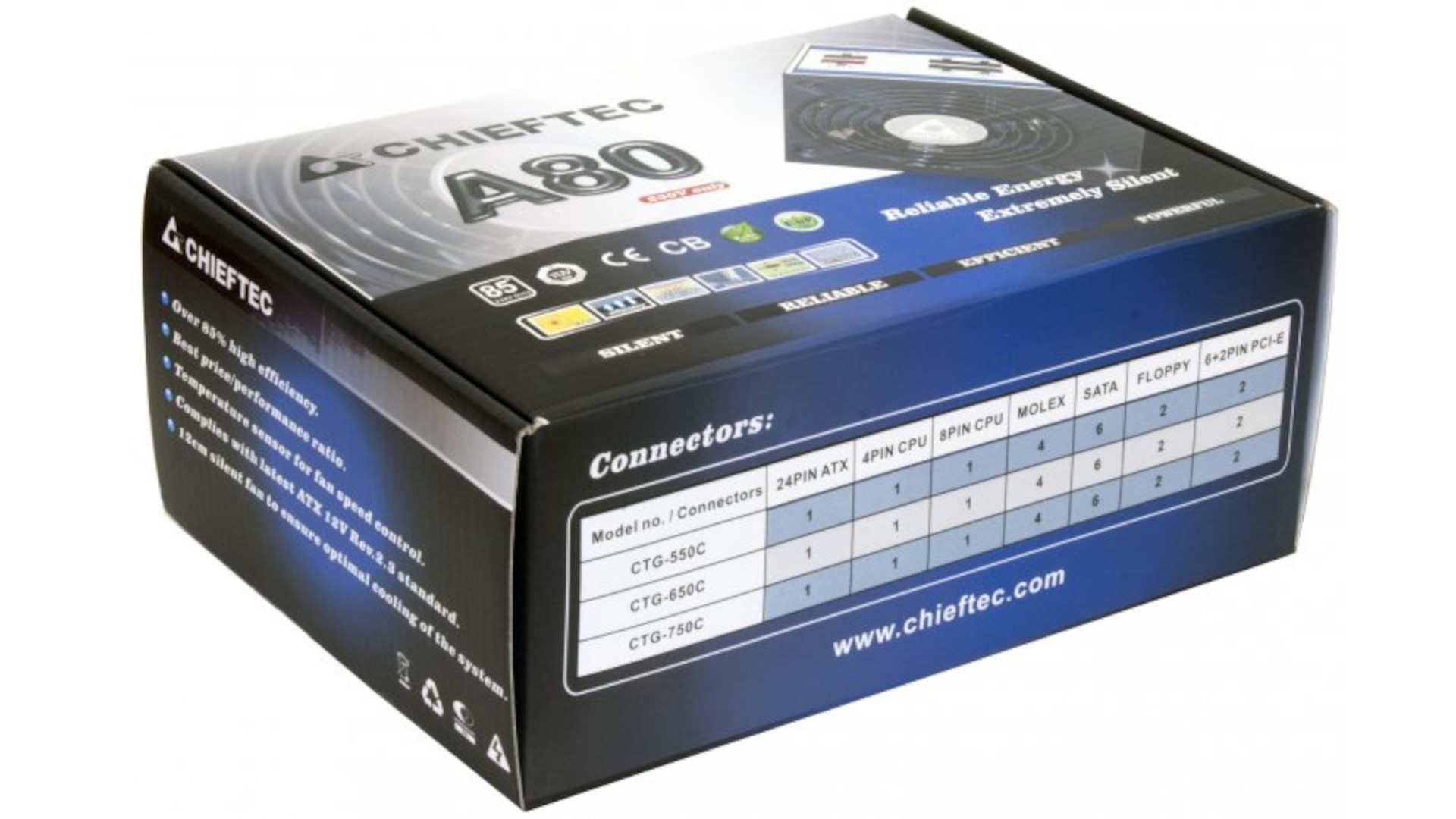 Chieftec CTG 550C A80 Power Supply 5